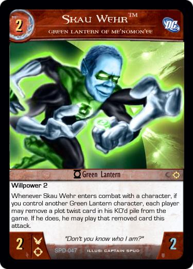 Skau Werh - Green Lantern of Me'Nomon'Ee